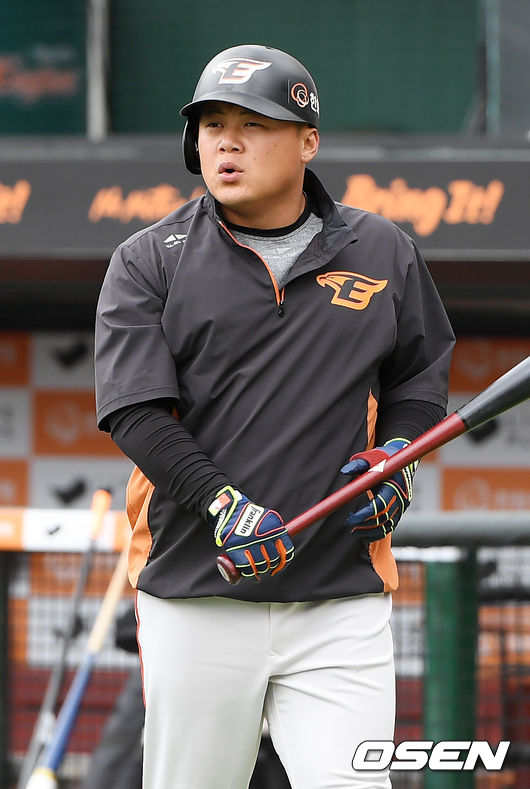 한화 외야수 양성우가 25일, 좌측 요골 신경 약화 증상으로 1군 엔트리에서 말소됐다. /rumi@osen.co.kr