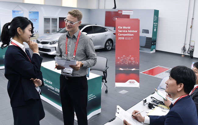 기아자동차의 ‘2019 세계 서비스 상담원 경진대회’.
