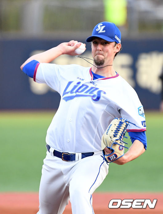 삼성 맥과이어가 노히터 '저주'를 깰 수 있을까. 27일 LG 상대로 선발 등판한다. /sunday@osen.co.kr