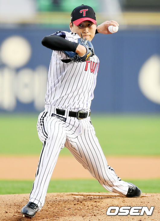 1회초 LG 선발투수 차우찬이 역투하고 있다. /pjmpp@osen.co.kr