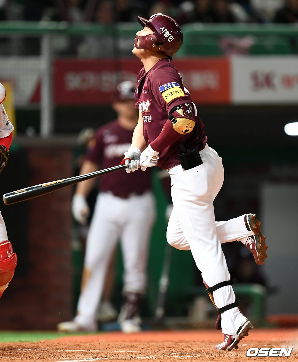 6회초 1사 2루 키움 김하성이 삼진을 당한 뒤 아쉬워하고 있다. /pjmpp@osen.co.kr