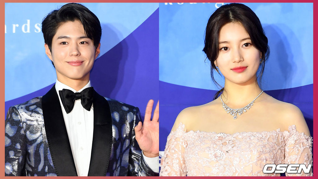 1일 오후 서울 강남구 코엑스에서 ‘2019 제 55회 백상예술대상’ 레드카펫 행사가 진행됐다.배우 박보검과 수지가 레드카펫을 밟고 있다. /rumi@osen.co.kr