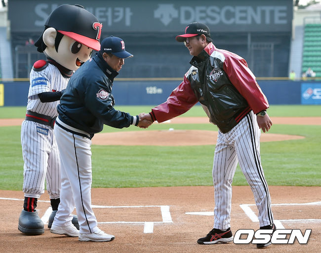 두산 김태형 감독과 LG 류중일 감독 / eastsea@osen.co.kr