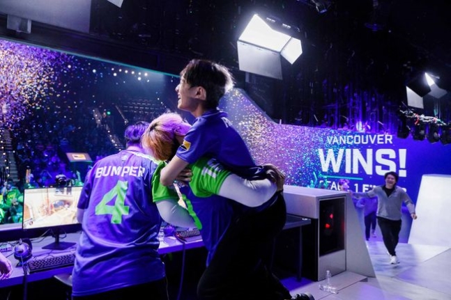 스테이지1 플레이오프에서 우승한 밴쿠버 타이탄즈. /블리자드 엔터테인먼트 제공.