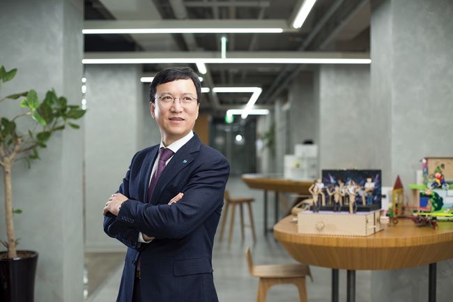 ‘제2회 휴온스 엘라비에 셀러브리티 프로암’의 대회장(長)인 ㈜휴온스글로벌의 윤성태 부회장.