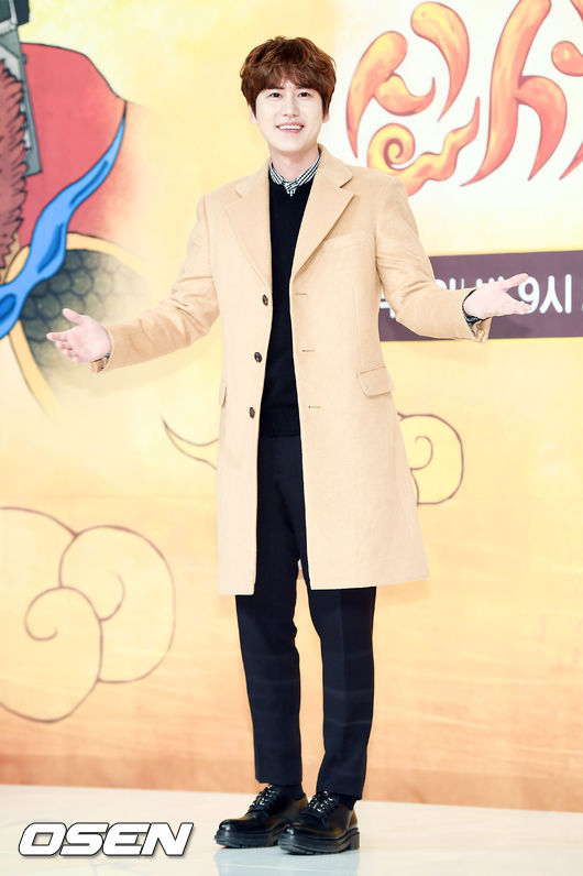 슈퍼주니어 규현이 4일 오전 서울 영등포 타임스퀘어 아모리스홀에서 진행된 tvN '신서유기3' 제작발표회에서 포즈를 취하고 있다. /soul1014@osen.co.kr