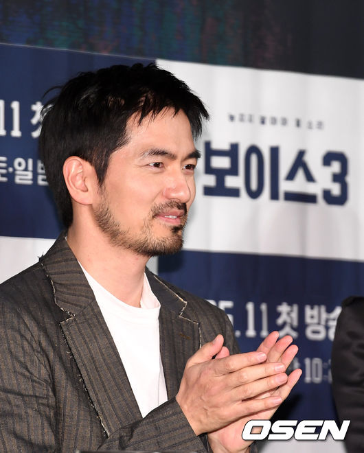 9일 오후 서울 영등포 CGV에서 OCN ’보이스3' 제작발표회가 열렸다.  배우 이진욱이 간담회를 하고 있다. /jpnews@osen.co.kr