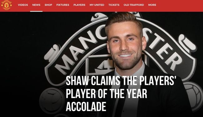 [사진] 맨유 홈피 캡처.