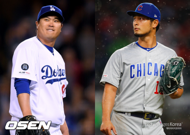 [사진] 류현진(좌), 다르빗슈 유(우) ⓒGettyimages(무단전재 및 재배포 금지)