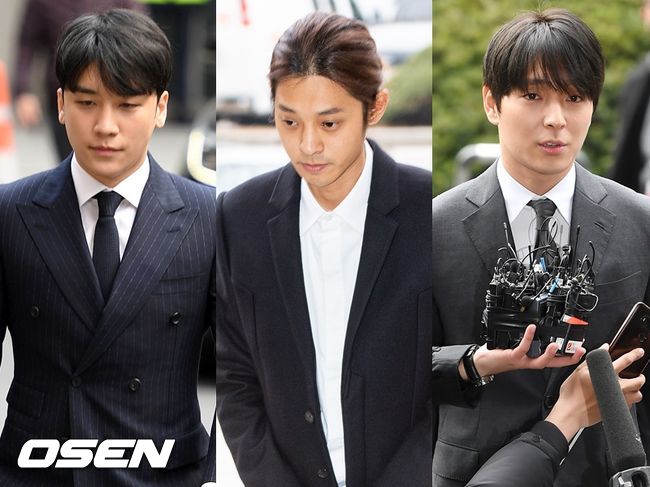 '단톡방 멤버' 승리, 정준영, 최종훈에 대한 법의 심판이 내려지고 있다. OSEN DB