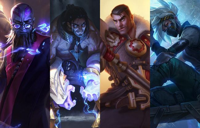 왼쪽부터 라이즈, 사일러스, 제이스, 아칼리. /라이엇 게임즈 제공.