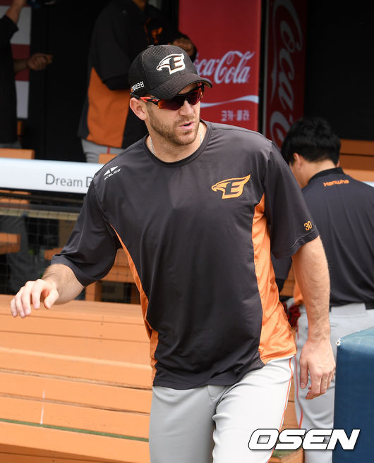 한화 호잉이 경기에 앞서 훈련을 준비하고 있다. /jpnews@osen.co.kr