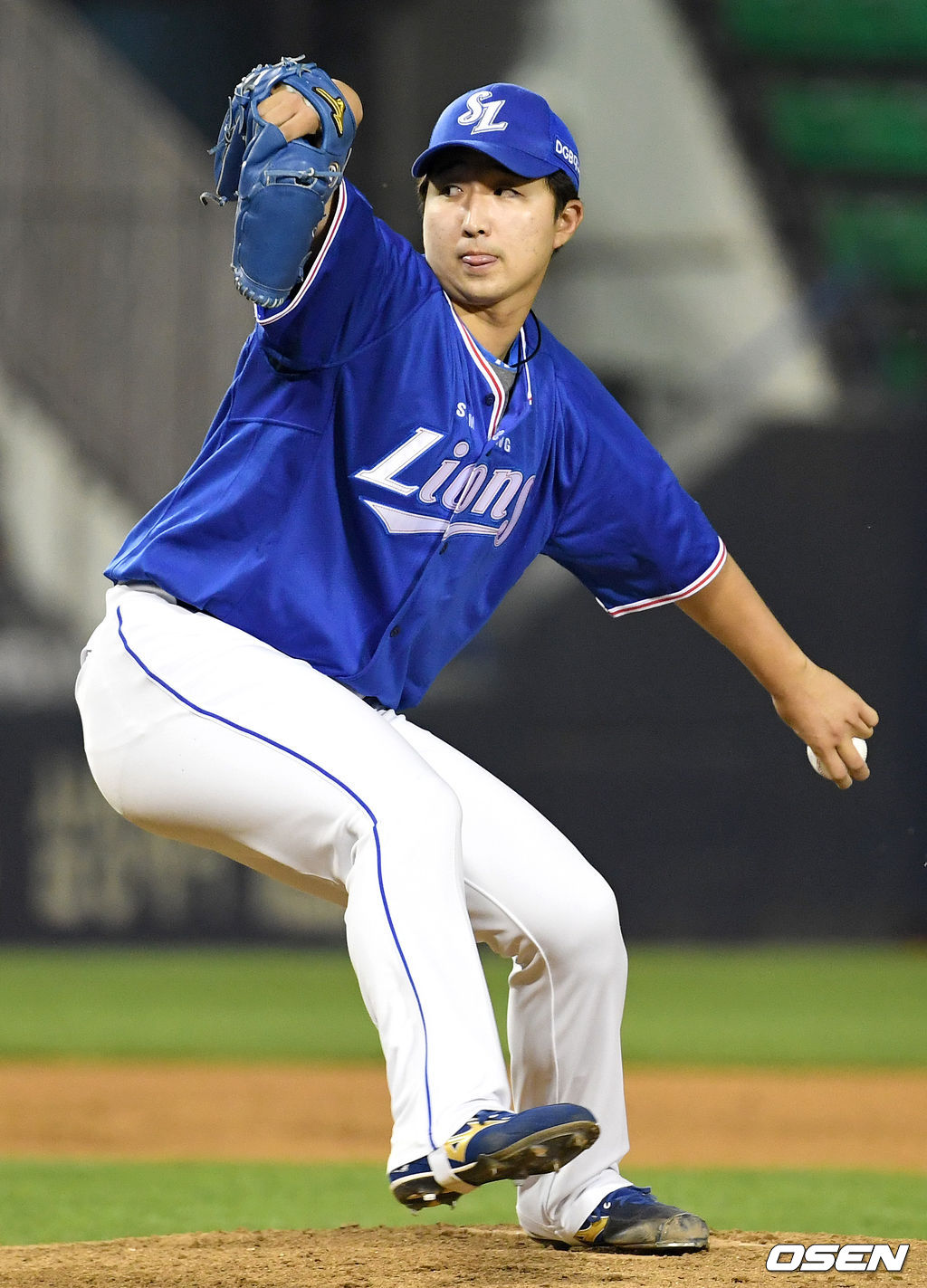 6회말 2사 만루 상황 마운드에 오른 삼성 투수 최채흥이 힘차게 공을 뿌리고 있다. /dreamer@osen.co.kr