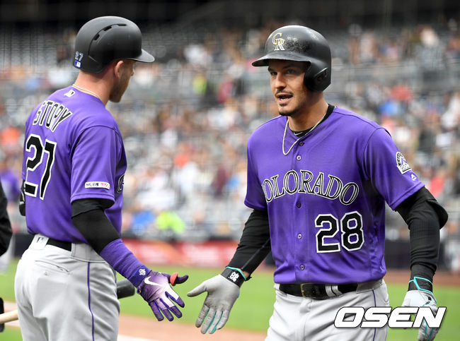 콜로라도 놀란 아레나도(오른쪽). /dreamer@osen.co.kr
