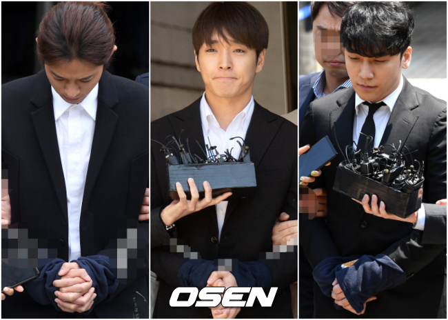 정준영, 최종훈, 승리가 버닝썬 게이트에 연루돼 세간을 들썩이게 만들고 있다.