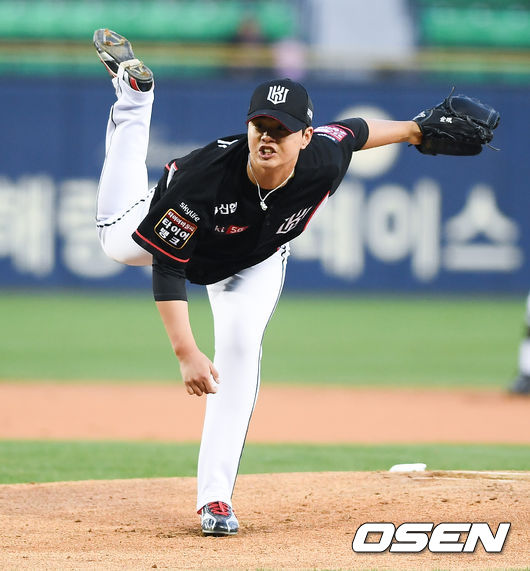 KT 위즈 영건 김민이지난 14일 광주 KIA전에서 호투하며 2승을 따냈다. / soul1014@osen.co.kr