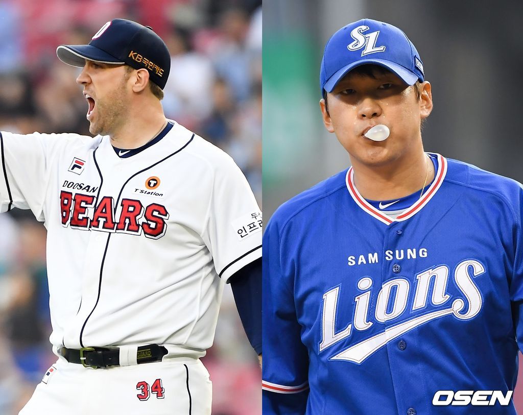 두산 린드블럼(왼쪽), 삼성 윤성환 /soul1014@osen.co.kr