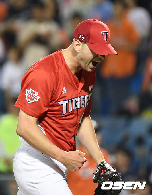 7회말 KIA 터너가 수비를 마치고 포효하고 있다. /jpnews@osen.co.kr