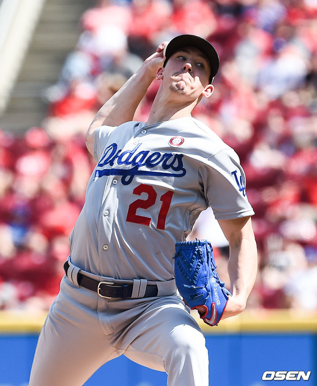 1회말 다저스 선발투수 뷸러가 역투하고 있다. / soul1014@osen.co.kr