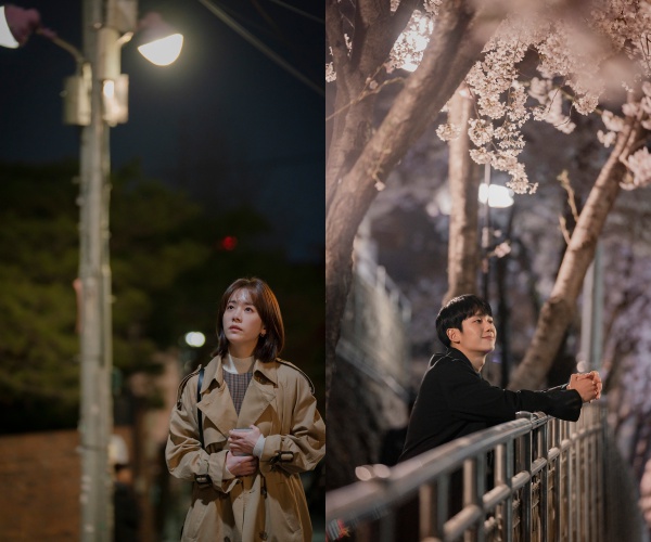 [사진=MBC 제공] '봄밤'의 배우 한지민(왼쪽)과 정해인(오른쪽) 개별 스틸 컷