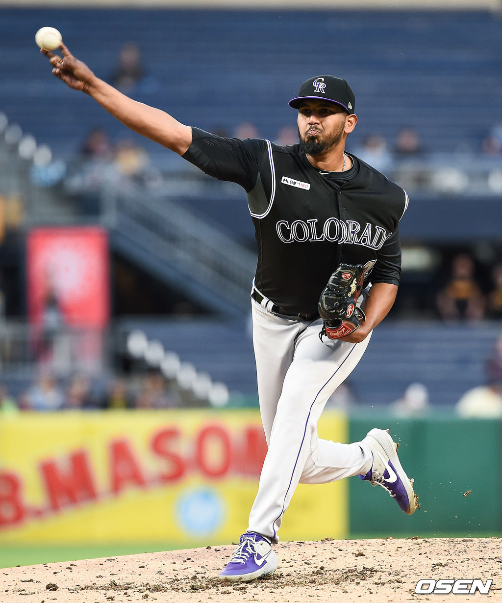 5회말 콜로라도 선발투수 마르케스가 역투하고 있다/ soul1014@osen.co.kr