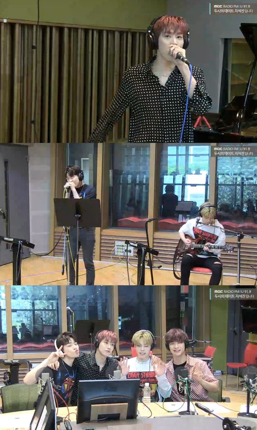 [사진=MBC 보는 라디오] '2시의 데이트 지석진입니다'에 출연한 밴드 엔플라잉