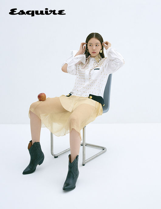 [사진=에스콰이어 제공] 방민아 패션 화보