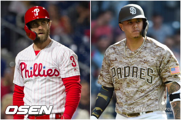 [사진] 하퍼-마차도(오른쪽) ⓒGettyimages(무단전재 및 재배포 금지)