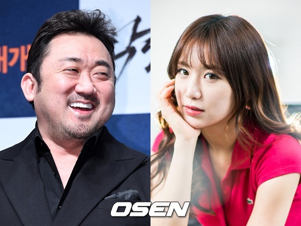 배우 마동석(오른쪽), 모델 겸 배우 예정화(왼쪽) / OSEN DB