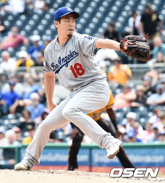 2회말 다저스 선발투수 마에다가 역투하고 있다./ soul1014@osen.co.kr