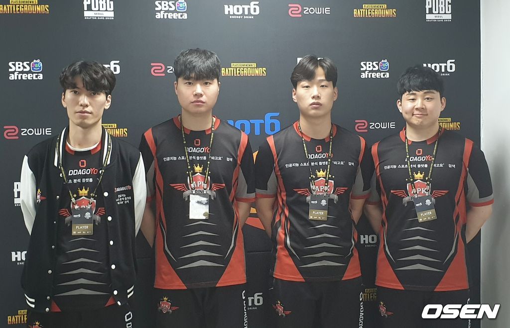 왼쪽부터 '보이시' 김준연, '김고니' 김다솔, '블랙나인' 구종훈, '레클로' 강민준.