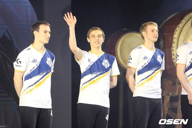 왼쪽부터 '퍽즈' 루카 페르코비치, '캡스' 라스무스 뷘터, '얀코스' 마르친 얀코프스키