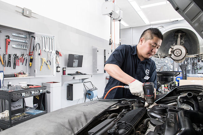 볼보자동차코리아의 원주 서비스센터.