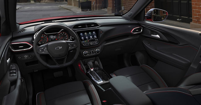 쉐보레 트레일블레이저의 실내.