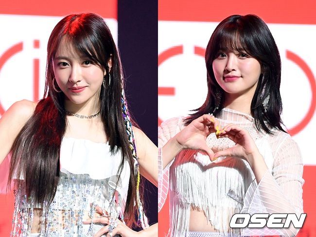 EXID 하니(왼쪽)와 정화. OSEN DB