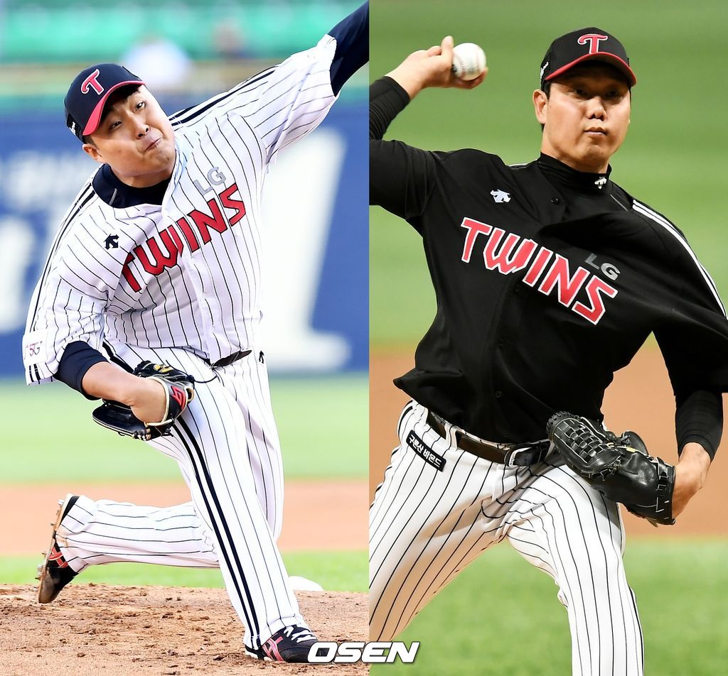 LG 이우찬(왼쪽), 류제국/pjmpp@osen.co.kr