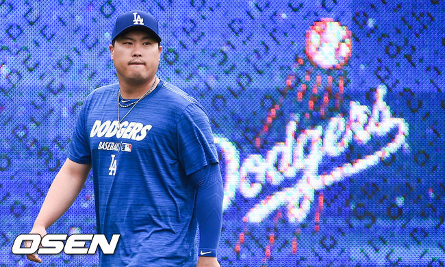 경기에 앞서 류현진이 러닝훈련을 하고 있다. / soul1014@osen.co.kr