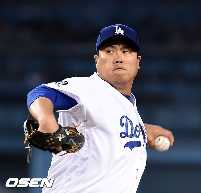 3회초 다저스 류현진이 역투하고 있다./ soul1014@osen.co.kr