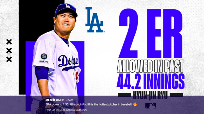 [사진] MLB.com 공식 트위터 캡처