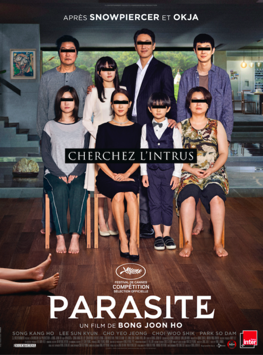 영화 '기생충' 프랑스 버전 포스터