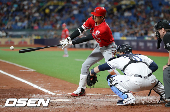5회 3루타를 치는 오타니(2019/6/14)ⓒGettyimages(무단전재 및 재배포 금지)