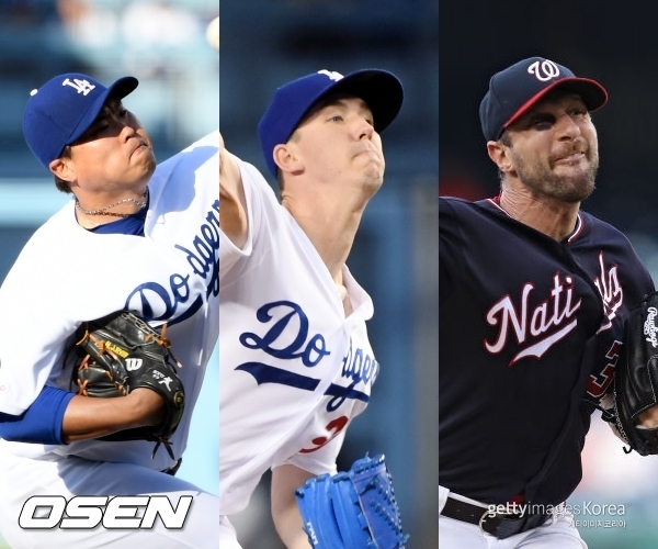 [사진] 류현진-뷸러-슈어저, OSEN DB/[사진] ⓒGettyimages(무단전재 및 재배포 금지)