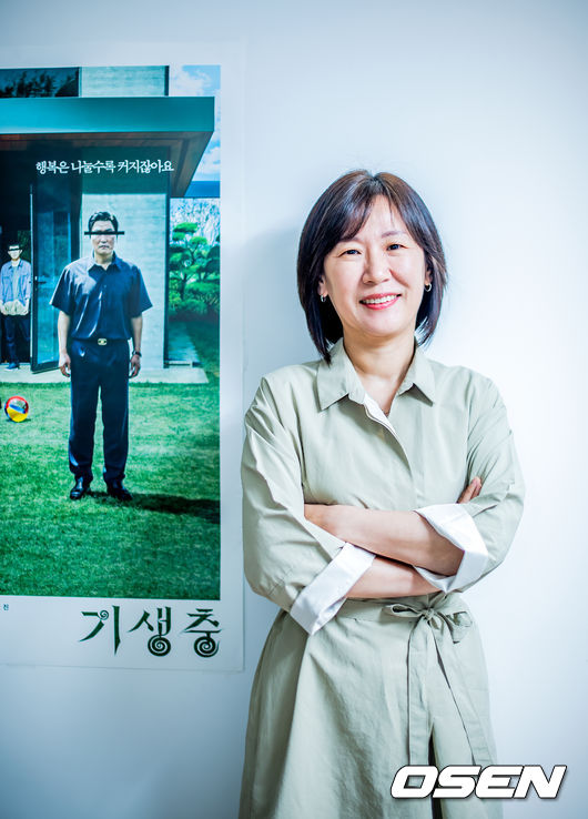 영화 '기생충'을 제작한 바른손이앤에이 곽신애 대표이사