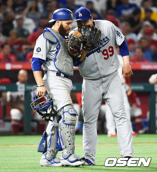 다저스 류현진-마틴/ soul1014@osen.co.kr