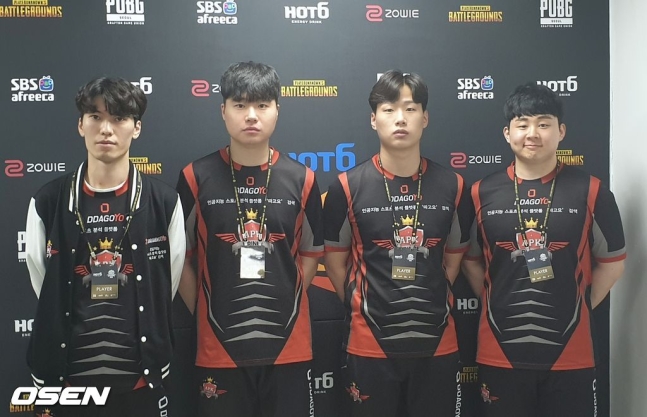 왼쪽부터 '보이시' 김준연, '김고니' 김다솔, '블랙나인' 구종훈, '레클로' 강민준.