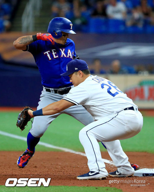 추신수-최지만(2019/6/29)ⓒGettyimages(무단전재 및 재배포 금지)