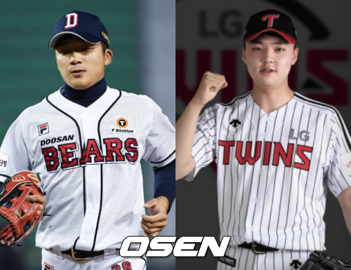 [사진] 김대한(좌)-이민호(우) / OSEN DB, LG 트윈스 제공