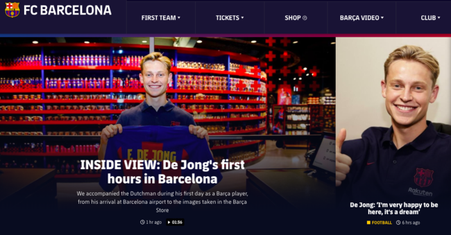 [사진]바르셀로나 홈페이지