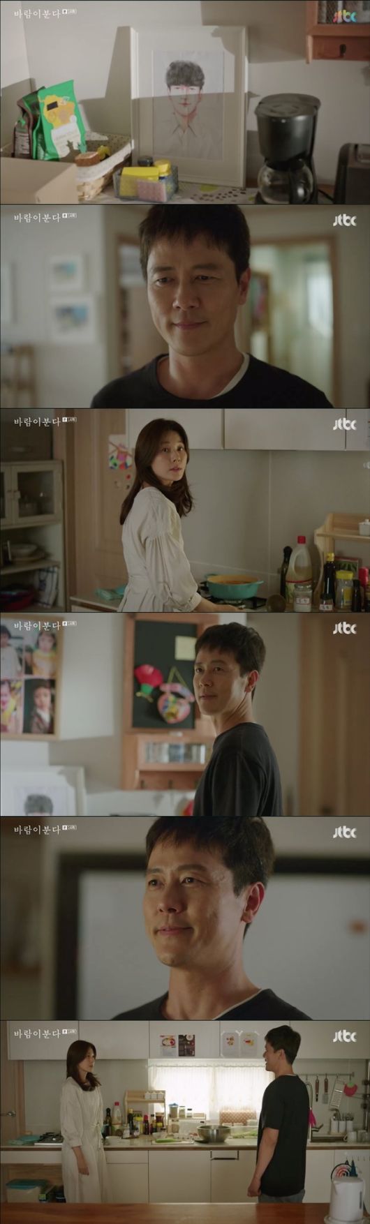 [사진=JTBC 방송화면] '바람이 분다' 14회 감우성, 김하늘