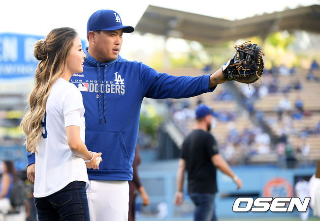 류현진과 아내 배지현 / eastsea@osen.co.kr